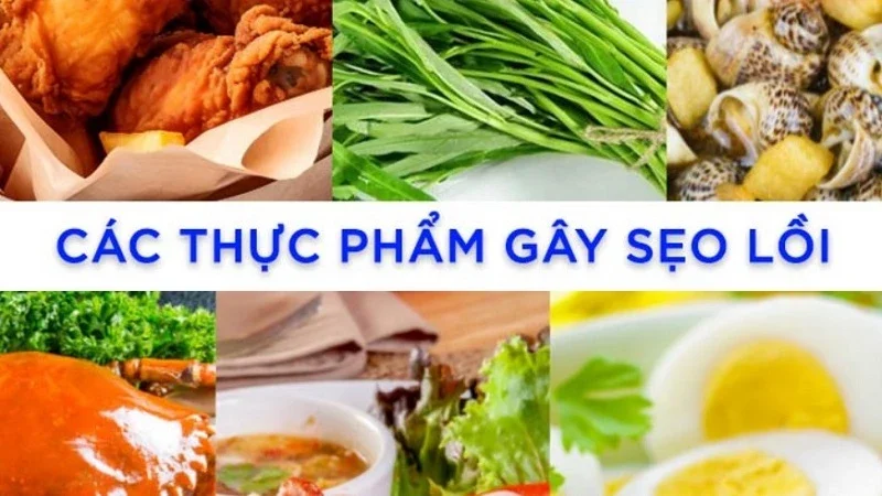 Sau khi phun lông mày cần tránh các thực phẩm gây sẹo lồi